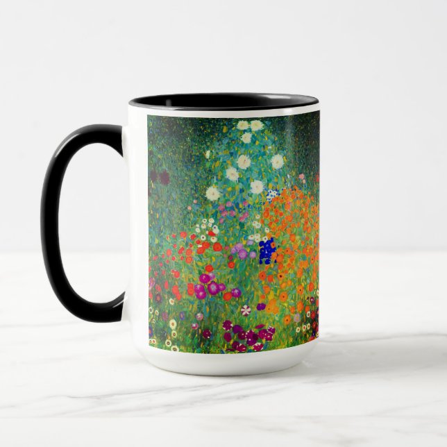 Caneca Jardim Flor Gustav Klimt (Esquerda)