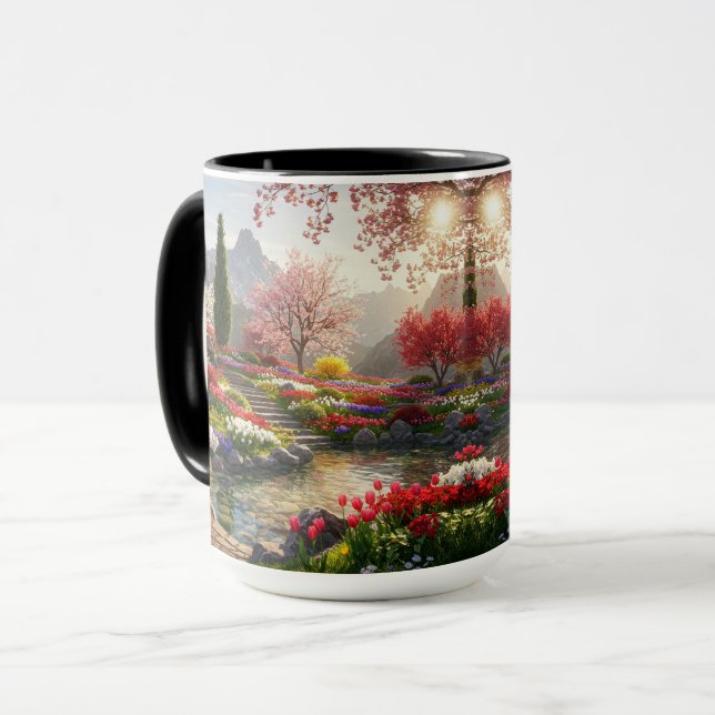 Caneca Jardim Serene Mountain (Frente Esquerda)