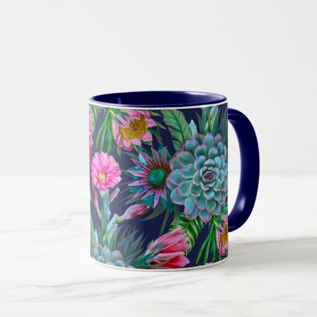 Caneca Jardim Tropical de Sucultura (Frente Esquerda)