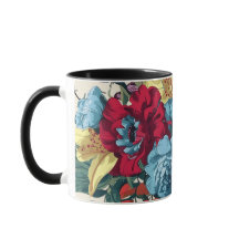 Jardim vibrante floresce flores coloridas da safra