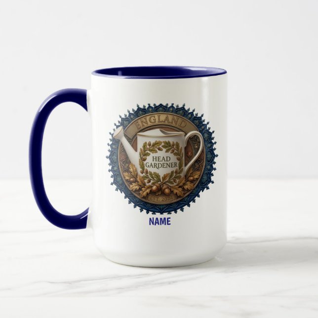 Caneca Jardineiro-Chefe | Relógio de Pulso Personalizado  (Esquerda)