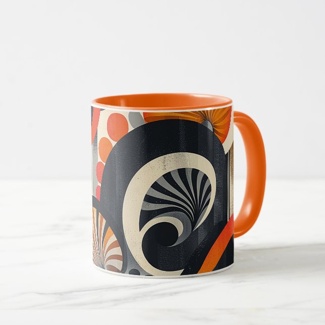 Caneca Jazz Age Retro Design (Frente Esquerda)