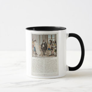 Caneca Jean Baptiste Colbert (1619-83) apresenta o mapa o