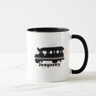Caneca Jeepney Filipina Ícone do Transporte Filipi