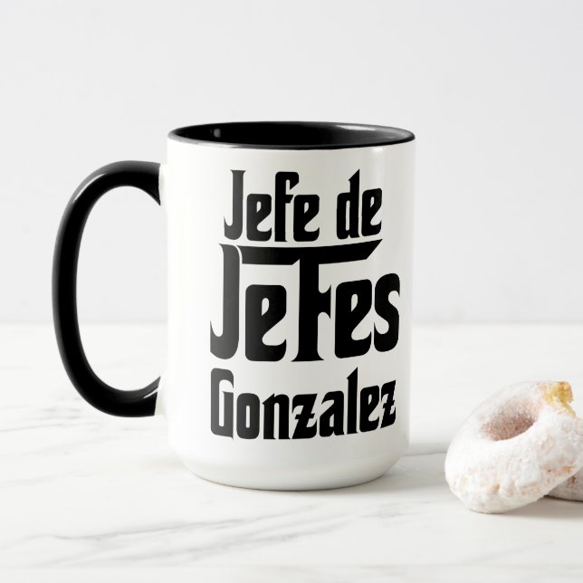 Caneca Jefe de Jefes Goddad Café Mug (Com Donut)