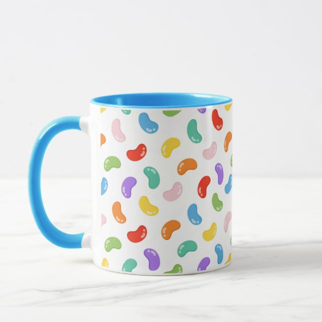 Caneca Jelly Bean Pattern Impressão Coffee Mug (Esquerda)