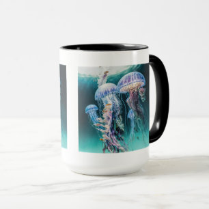 Caneca Jellyfish Combo Mug, 15 oz