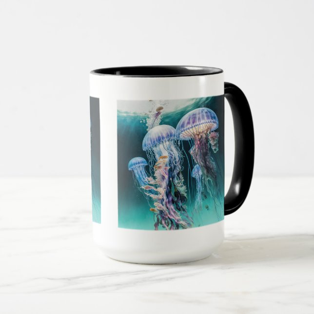Caneca Jellyfish Combo Mug, 15 oz (Frente Esquerda)