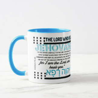 Caneca Jeová Rapha: O poder da cura de Deus - cristão