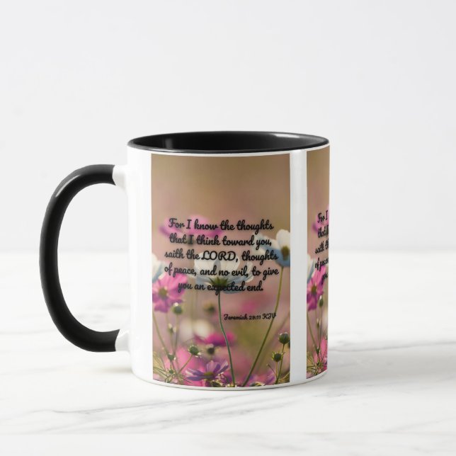 Caneca Jeremiah 29:11 KJV Bíblia Verse Pic Mug De Dois To (Esquerda)
