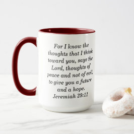 Caneca Jeremiah, 29:1, Escritura Personalizada, Mug De Ca
