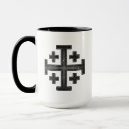 Caneca Jerusalem Cavaleiro Templário Cruzador Cruzado Deu
