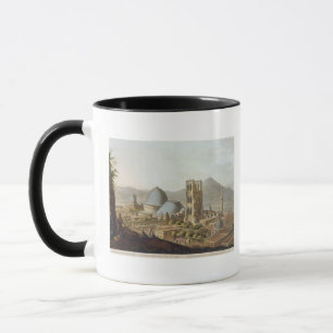Caneca Jerusalem com a igreja do Sepulchre santamente, p