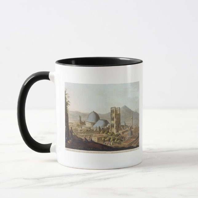 Caneca Jerusalem com a igreja do Sepulchre santamente, p (Esquerda)