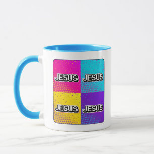 Caneca JESUS - 4 Quadrados