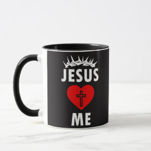 Caneca Jesus Ama ME Cristão Religioso
