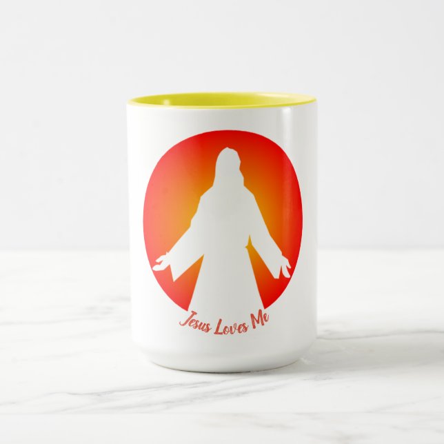 Caneca Jesus ama-me isto que eu sei (Centro)