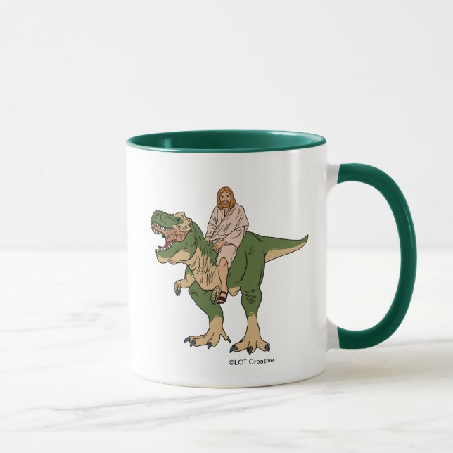 Caneca Jesus Andando T-Rex (Direita)