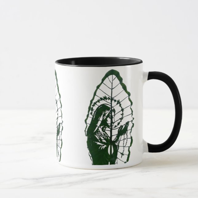 Caneca Jesus Carved On A Leaf (Direita)
