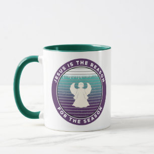 Caneca Jesus é a razão do Anjo de Natal