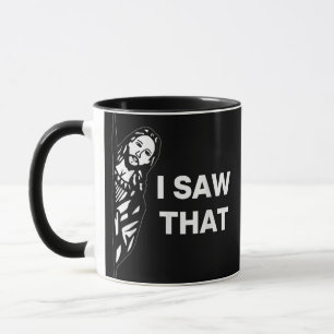 Caneca Jesus Engraçado Eu Vi Isso