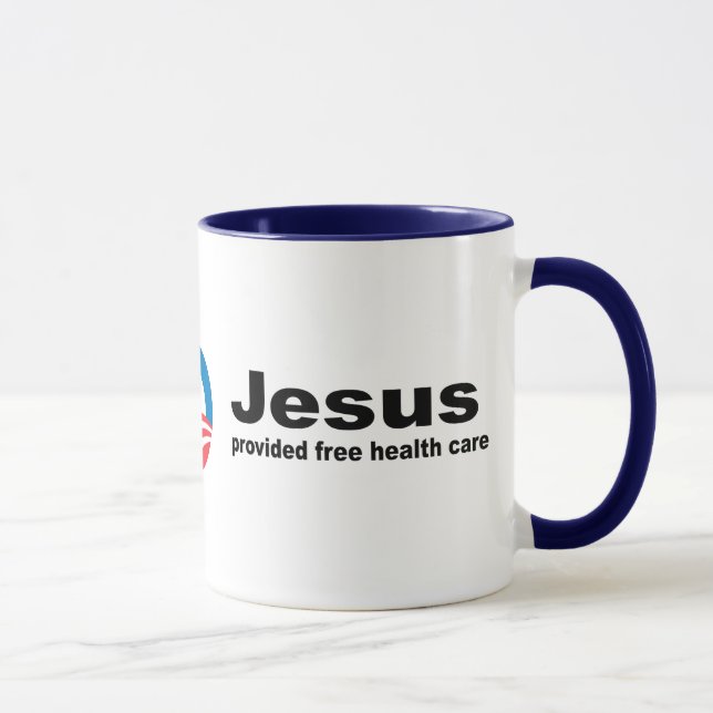 Caneca Jesus forneceu cuidados médicos livres (Direita)