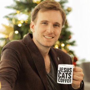 CANECA JESUS GATOS CAFÉ-CAFÉ-MALAS