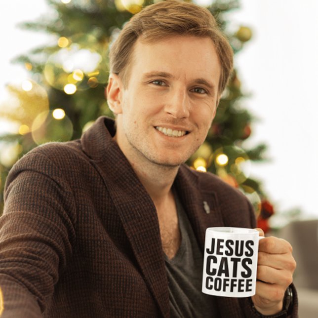 CANECA JESUS GATOS CAFÉ-CAFÉ-MALAS (Criador carregado)