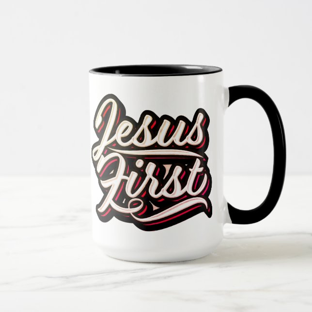 Caneca Jesus Primeiro Estilo dos 70 (Direita)