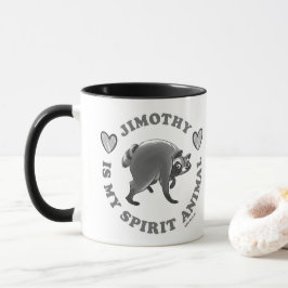 CANECA JIMOTHY É MEU ANIMAL ESPIRITUAL - P&B