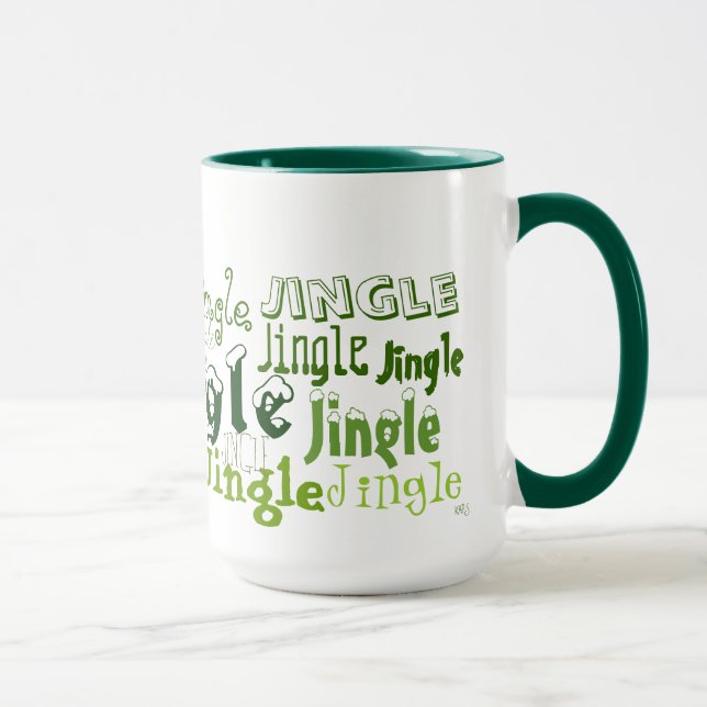 Caneca Jingle Green Holiday Graphics Mug (Direita)