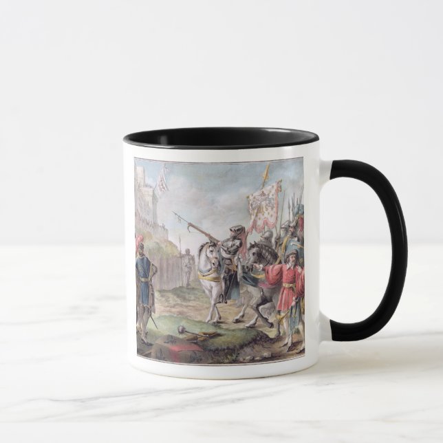 Caneca Joana do arco (1412-31) o inglês para sair (Direita)