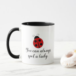 Caneca Joaninha Fofa Você Sempre Consegue Identificar uma