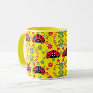 Caneca Joaninhas caprichosas fofas para crianças