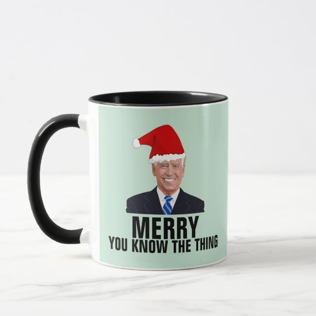 CANECA JOE BIDEN CHRISTMAS DE CAFÉ ENGRAÇADO (Esquerda)