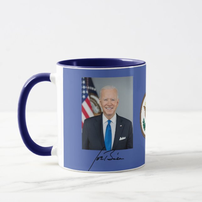 Caneca Joe Biden & Kamala Harris Retrato Oficial Mug (Esquerda)