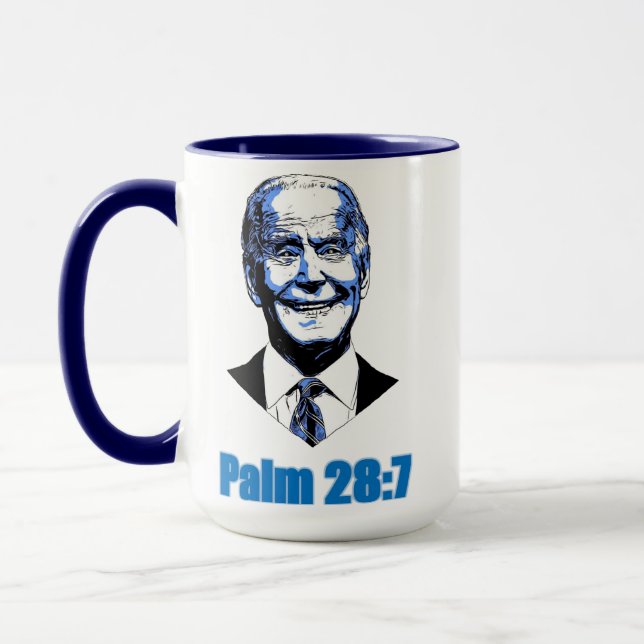 Caneca Joe Biden Palm 28:7 (Idiocracia) Mug (Esquerda)