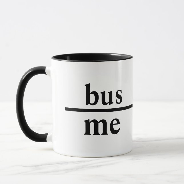 Caneca Jogado debaixo do ônibus (Esquerda)