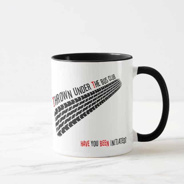 Caneca Jogado sob o clube do ônibus você foi iniciado (Direita)