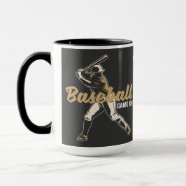 Caneca Jogador Baseball de Nome Personalizado