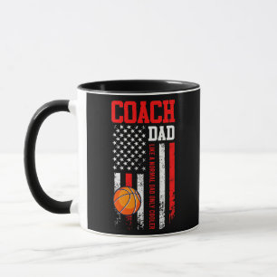 Caneca Jogador de basquete de Pai de treinador de basquet