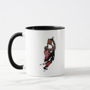 Caneca Jogador de basquetebol que guardara a bola