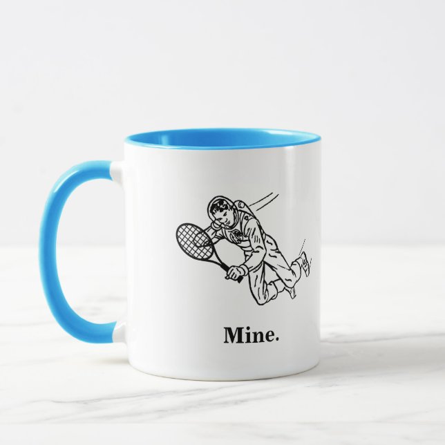 Caneca Jogador de Tênis do Astronauta Spaceman (Esquerda)