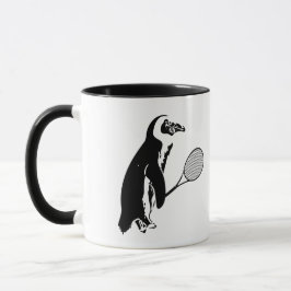 Caneca Jogador de Tênis pinguim