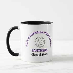 Caneca Jogador de Volei Personalizado do Ensino Médio Rox