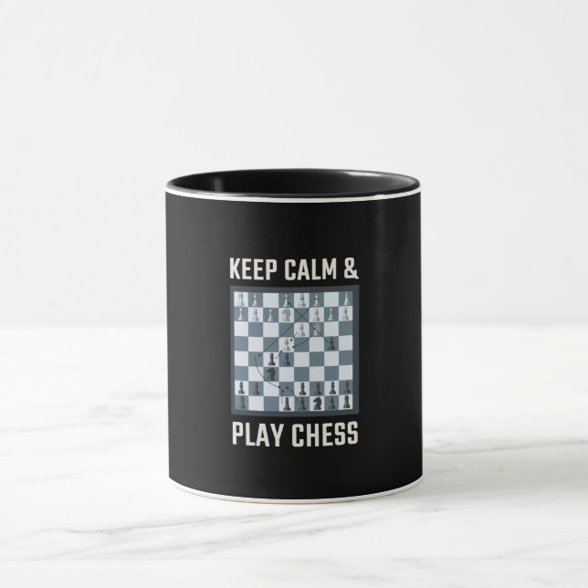 Caneca Jogador de Xadrez do Conselho Chess (Centro)