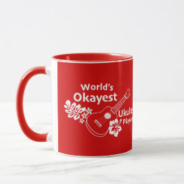Caneca Jogador Ukelele mais conhecido do mundo - vermelho