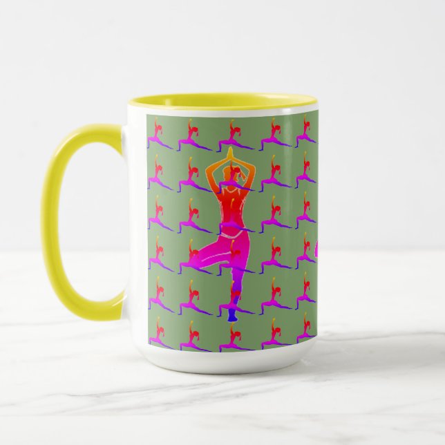 Caneca Jogo de café Combo de Yoga Design (Esquerda)