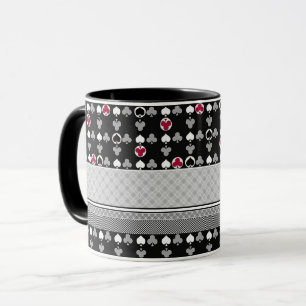 Caneca Jogo de cartas, pôquer, mesa de cartas