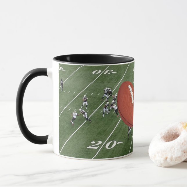 Caneca Jogo de futebol em curso personalização de futebol (Com Donut)